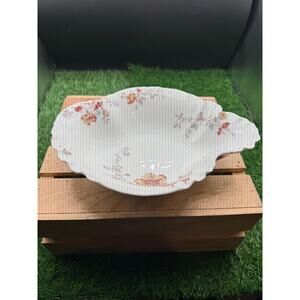 Antique Limoges France Roses & Florals Display Bowl - 10”x8”x3” deep
